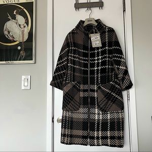 Brand New Herno Chunky Plaid Wool Zip Jacket
